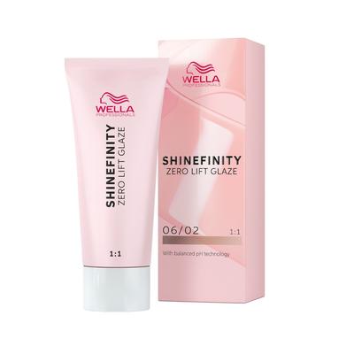 Wella Professionals Shinefinity Zero Lift Gaze Demi-permanente Gel-Cremetönung Haartönung 06/02 Natural Dark Sage 60 ml Braun Image
