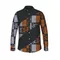 Abbigliamento uomo africano Dashiki Camicia da uomo con risvolto Bazin Riche Abbigliamento uomo