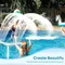 Cascata piscina fontana regolabile doppio spruzzo fontana d