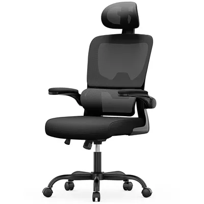 Ergonomic Office Mesh Chair, Liftable High Back Gaming Chair with 3D Lumbar Support, Swivel Desk