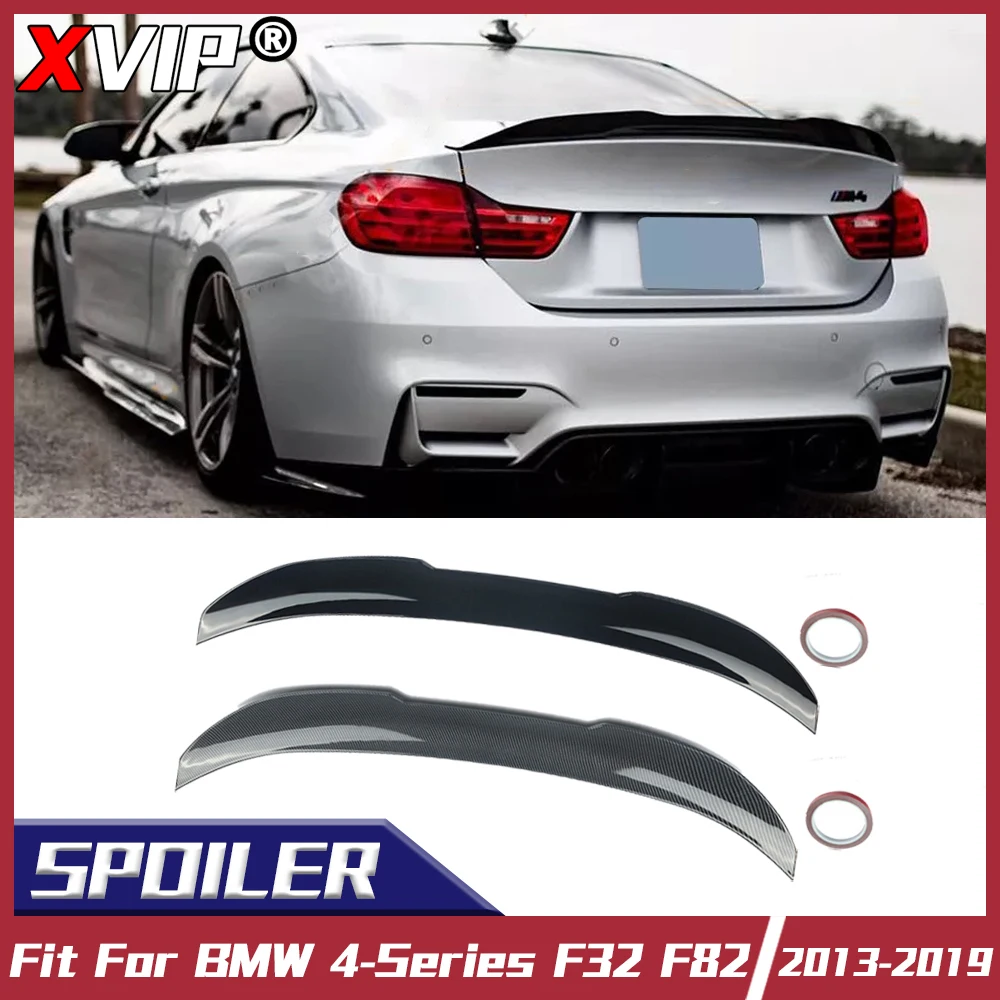 XVIP Carbonio Spoiler Posteriore Ali M4 Coupé Per BMW Serie 4 F32 F82 2013-19 M4 Coupe Tronco Highkick Fibra PSM Stile Spoiler Tuning