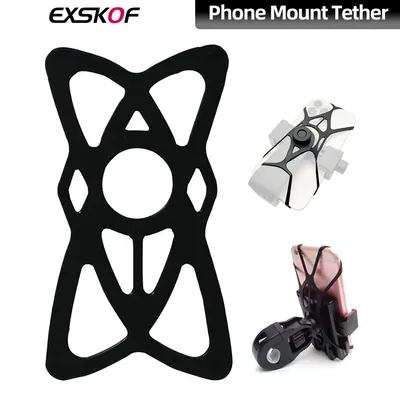 For Phone Holder Grip Tether Phone Mount Tether Rubber Strap Silicone Security Bands Phone Holder Band For iPhone Samsung Huawei