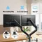 Supporto per doppio monitor per monitor da 13-32