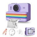 Fotocamera con stampa istantanea a grande schermo da 2,8 pollici, videocamera digitale HD per