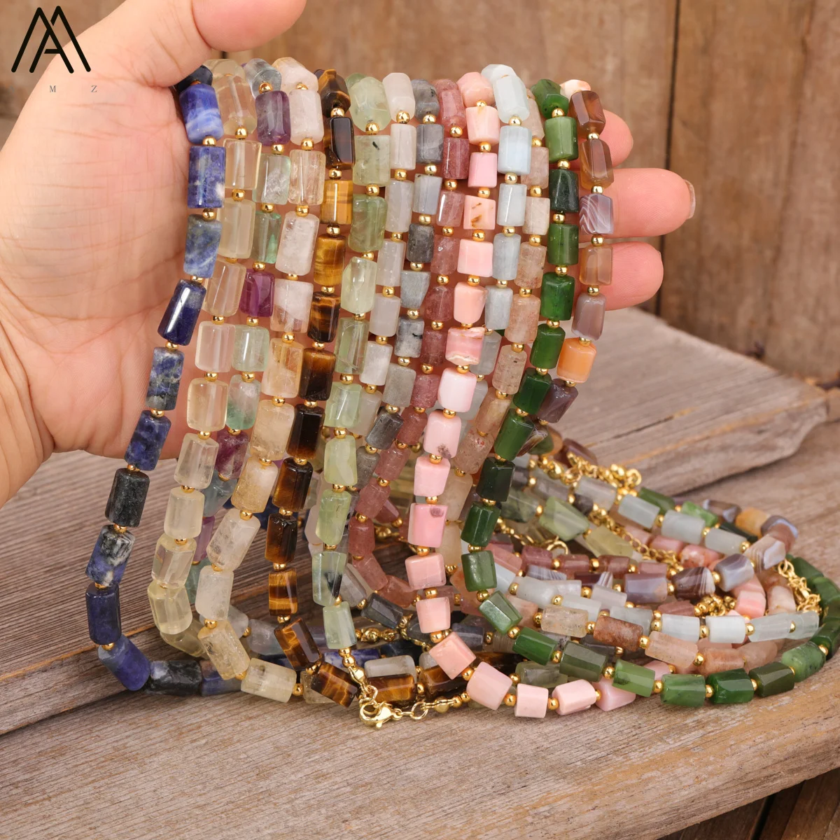 Pietre naturali squisite Lariat girocolli collana donna citrino perline collana semplice teengril compleanno OL gioielli regali Bijoux