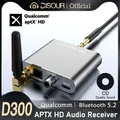 Qualcomm APTX-HD Ricevitore audio Bluetooth 5.2 Musica stereo Hi-Fi Suono di qualità CD Adattatore Wirelss in fibra ottica coassiale AUX da 3,5 mm