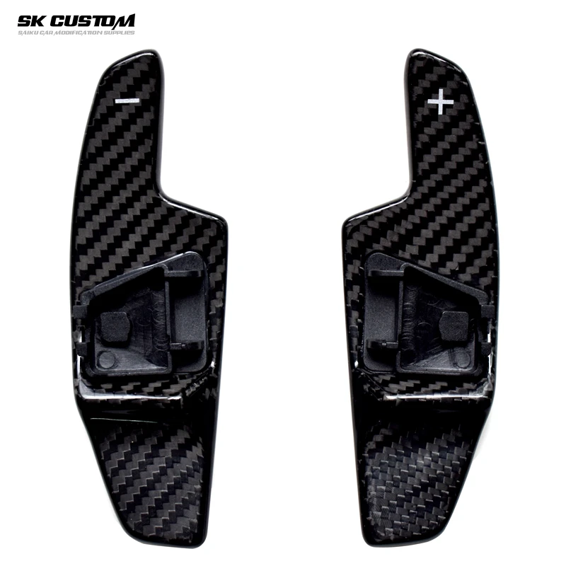 Levette del cambio al volante in fibra di carbonio SK CUSTPM per Volkswagen Golf 8 MK8 R Line, accessori interni auto VW