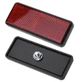 1pc ATV riflettore posteriore per ATV moto Dirt Bike Scooter Quad rettangolo rosso piastra riflettente per moto Yamaha