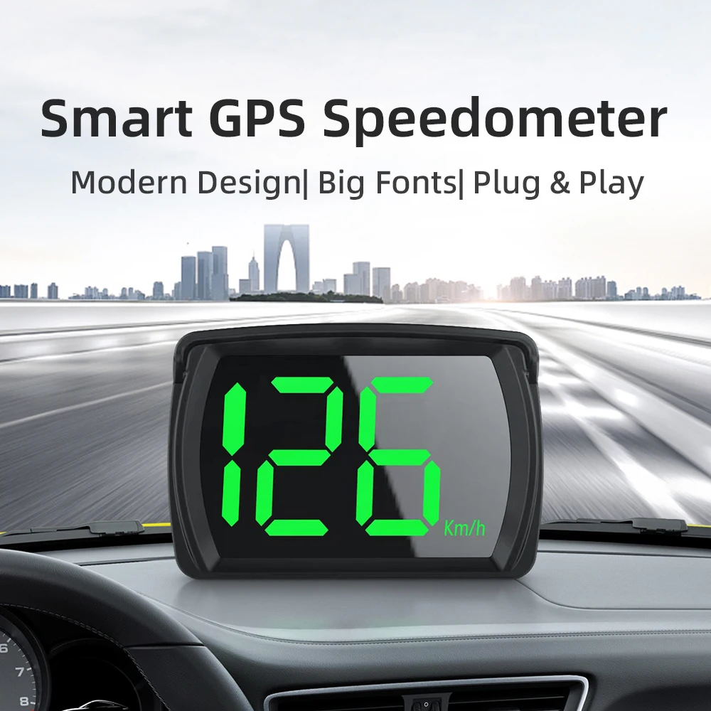 Y03 Car GPS HUD Head Up Display tachimetro digitale universale Km/h Big Font Speed Meter Displayer Auto Electronics Part