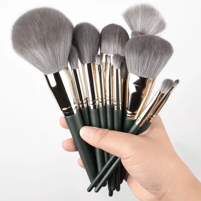 14-Pc Makeup Brush Tool Set, Professional Soft Brush Head Face and Eye Beauty Tool for Foundation,