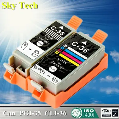 Sky PGI-35 PGI35 CLI-36 CLI36 Compatible Printer Ink Cartridge for Canon PIXMA IP100 iP110 IP100B