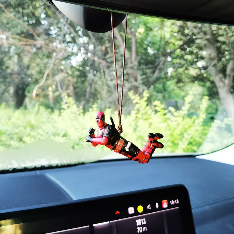 Swing Deadpool 2 Action Figure X-Men Anime Doll Car Charm Decorazione Collezione in PVC Figurine Giocattoli per bambini