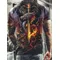 T-shirt da uomo con stampa drago T-shirt da uomo divertente T-shirt da uomo a maniche corte T-shirt con grafica drago T-shirt personalizzata