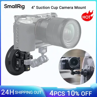 SmallRig 4/6″ Suction Cup Camera Mount for Cameras Holder on Car Window Windshield for Sony DLSR Vehicle Shooting Vlogging -4122