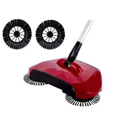 Hand Push Mop Broom 360 Rotary Magic Manual Telescopic Floor Dust Sweeper Side Brush Floor Dust Sweeper Household Cleaning Tool