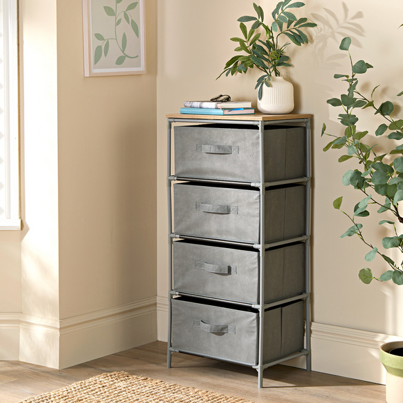 Schubladenkommode mit Holzablage Eldo Image