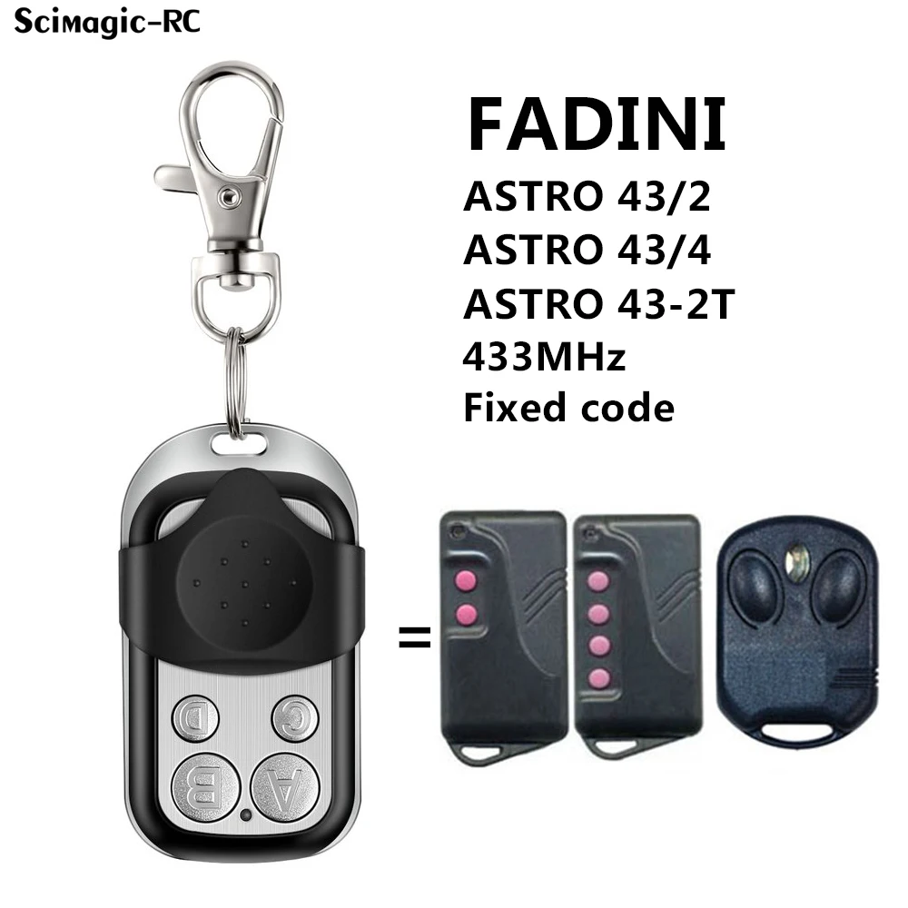 Für FADINI Astro-43/2 Garagentor-/Torfernbedienungsersatz 433,92 MHz Festcode-Kopierer Image
