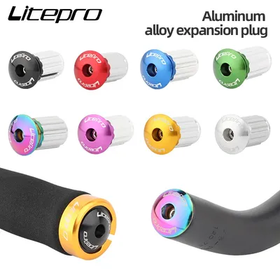 LP litepro Fahrrad Lenker Stecker Aluminium Legierung Mountain Road Bike Griff Bar Grips End Kappen