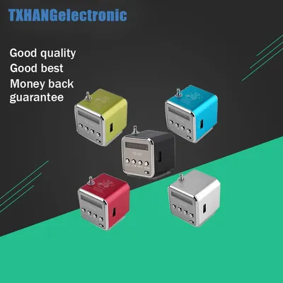 TD-V26 Mini Digital Tragbare Musik MP3 Player Micro SD/TF USB Disk Lautsprecher FM Radio diy Image