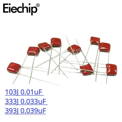 0,01 Stück 0,033 V cbb Kondensatoren 103j 0,039 uf 333j uf 393j uf Polypropylen-Folien kondensator elektronische Komponente Image