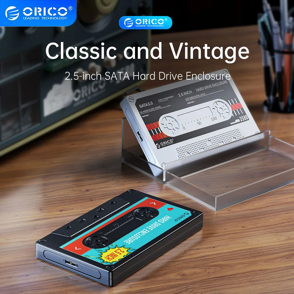 Orico 2.5 ''HDD-Gehäuse Sata zu USB 3,0 externes Festplatten gehäuse für SSD-Disk HDD-Box Typ C 3,0 Gehäuse HD externes HDD-Gehäuse Image