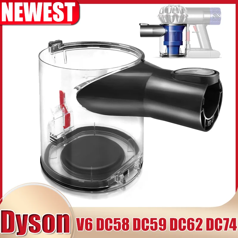 Staubbehälter für Dyson V6 DC58 DC59 DC62 DC74 Staubsauger, Staubbehälter-Ersatzteile, A/B-Schnittstelle Staubbecher ﻿ Image
