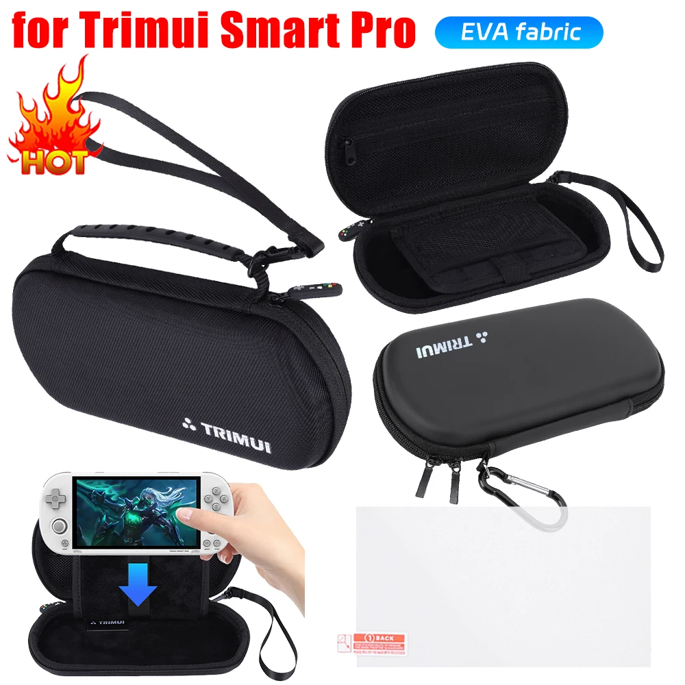 Für Trimui Smart Pro Tragetasche Handheld Spielkonsole Schwarz Harte Reise Lagerung Tasche Videospiel Konsole Tragbare Tasche NEUE Image