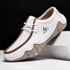 Neue modische handgemachte lässige Herrenschuhe Designer Lace Up Casual Sportschuhe Shallow Mouth