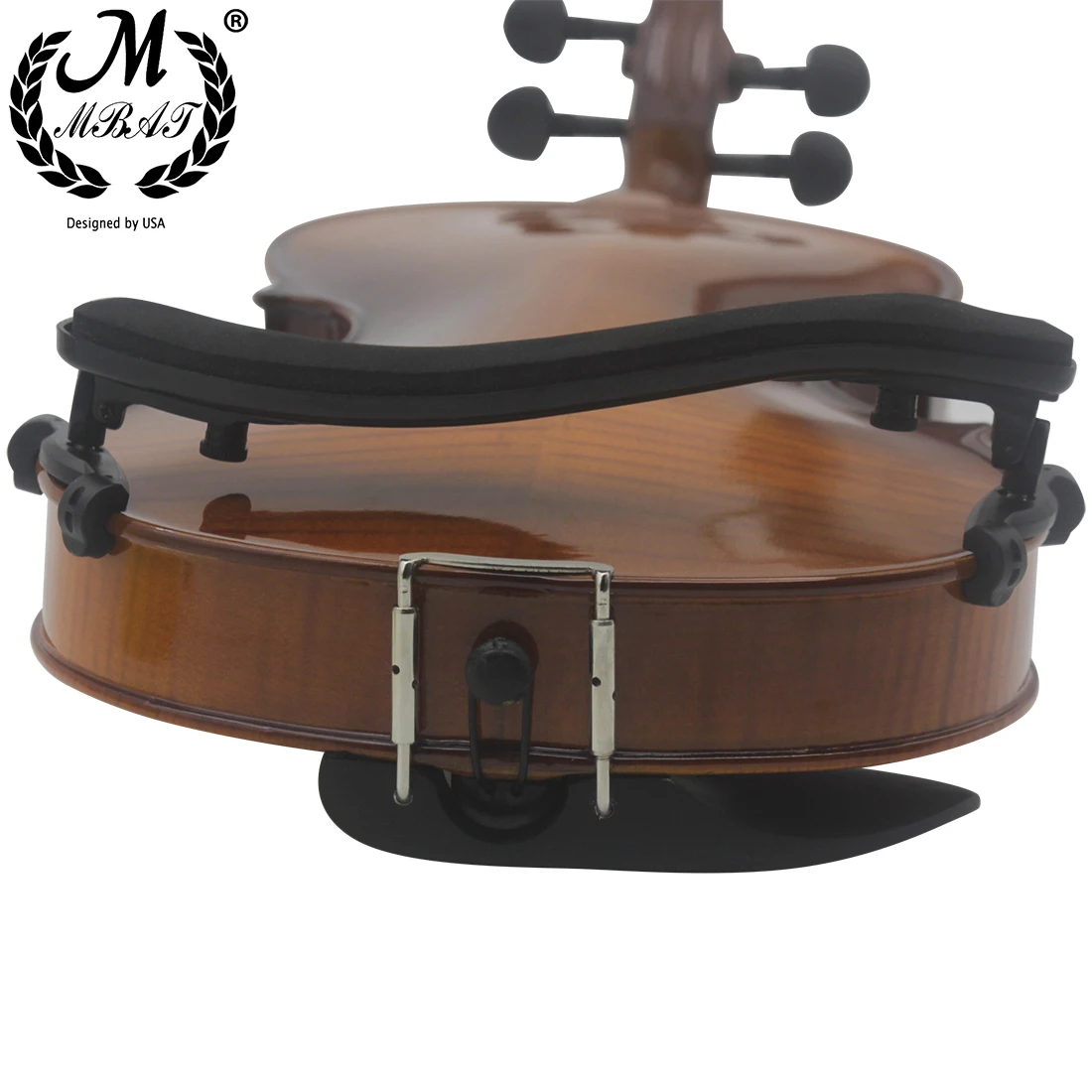 M MBAT Violine Schulterstütze Einstellbar ABS Schwarz Für 3/4 4/4 Violine Saiteninstrument Zubehör Hochwertige Schulterstütze Image