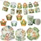 NEUE Dschungel Geburtstag Party Decor Palm Blätter Cartoon Tiere Einweg Geschirr Cupcake Decor Wild One Geburtstag Party Supplies