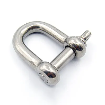 1 x edelstahl D-ring schäkel Schnalle Keychain Ring Haken schraube pin joint Connecter Tasche Strap