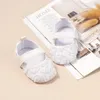 2023 Baby Mädchen Schuhe Neugeborenen Kleinkind Baumwolle Weiche Anti-slip Sohle Floral Leinwand Infant Prewalkers Prinzessin Neue Baby Schuhe 0-18 M