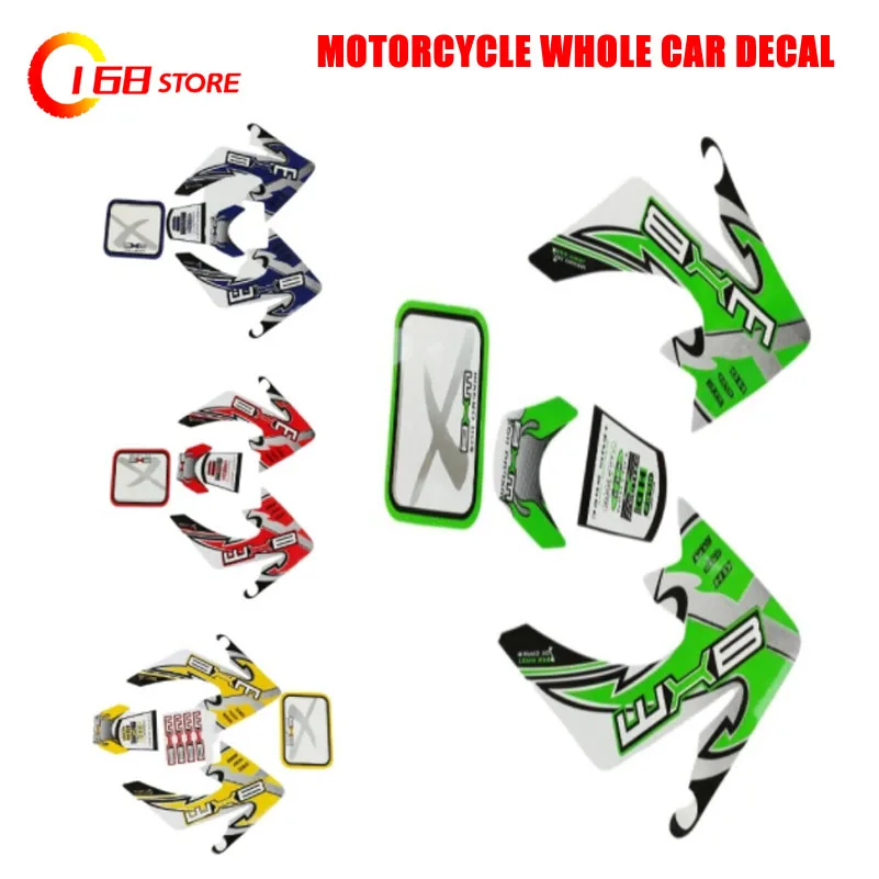 Für CRF50 Body Kit Motorrad Aufkleber Aufkleber Grafiken Verkleidung Universal Dirt Pit Bike Motocross Image