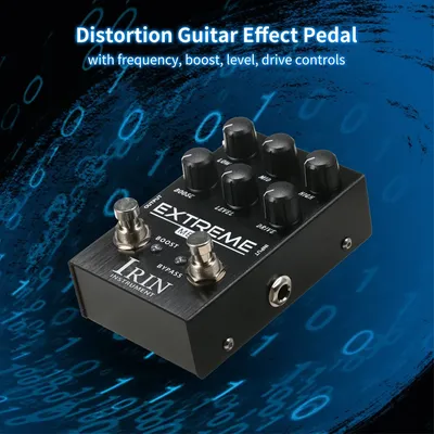 IRIN EXTREME Metal Effect Pedal Distortion Pedal High Gain Overdrive Pedal Effekte True Bypass für E-Gitarre Zubehör