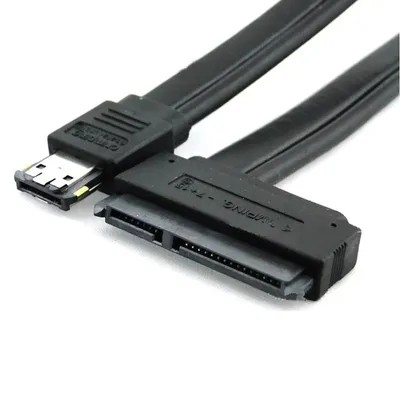 Kabel eSATA (eSATA + USB combo) zu 22 Pin SATA kabel.