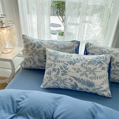 2 stücke Kissen bezug weiche Kissen bezug Rechteck Kissen bezug für zu Hause Bett Kissen bezug Image
