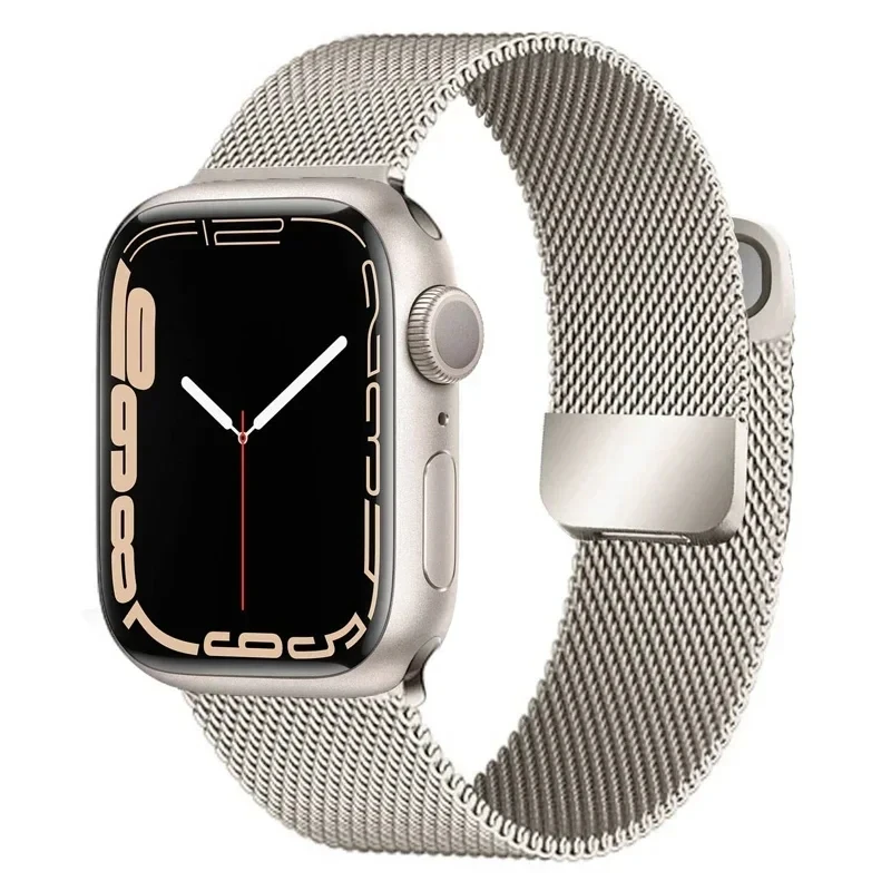 Armband für Apple Watch Band 45 mm Ultra 49 mm 41 mm 40 mm 44 mm 38 mm Edelstahl-Uhrenarmband für Iwatch Serie 9 8 7 6 5 Image