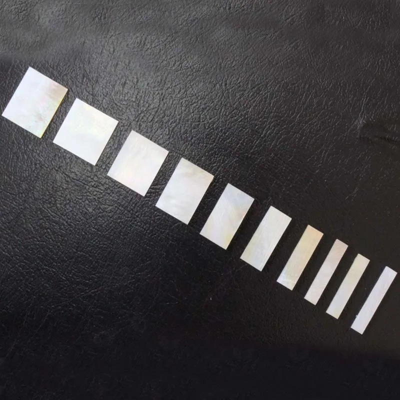2mm dickes Gold Perlmutt Block Inlay Set für Les Paul Custom Gitarren CNC Schnitt für 10 stücke pro Set Image