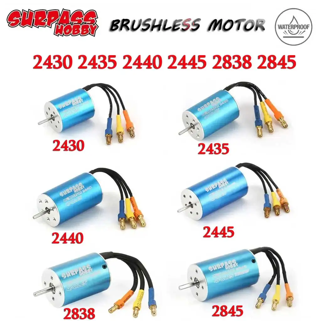SURPASSHOBBY Bürstenloser Motor 2430 2435 2440 2445 2838 2845 für Wtloys Remo Hobby Timaya Redcat 1/12 1/14 1/16 1/18 RC Auto Boot