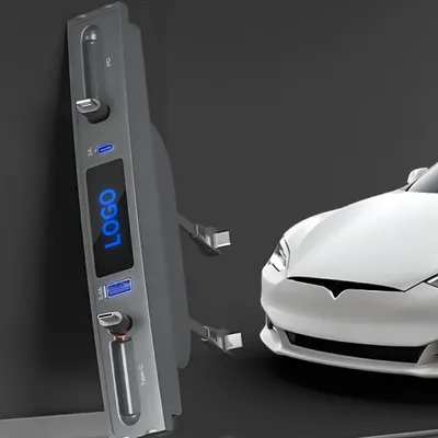 USB-Center-Konsolen adapter Digital anzeige Mittel konsole Smart Sensor Dual-USB-Erweiterungs dock Plug & Play für Tesla Modell 3 y