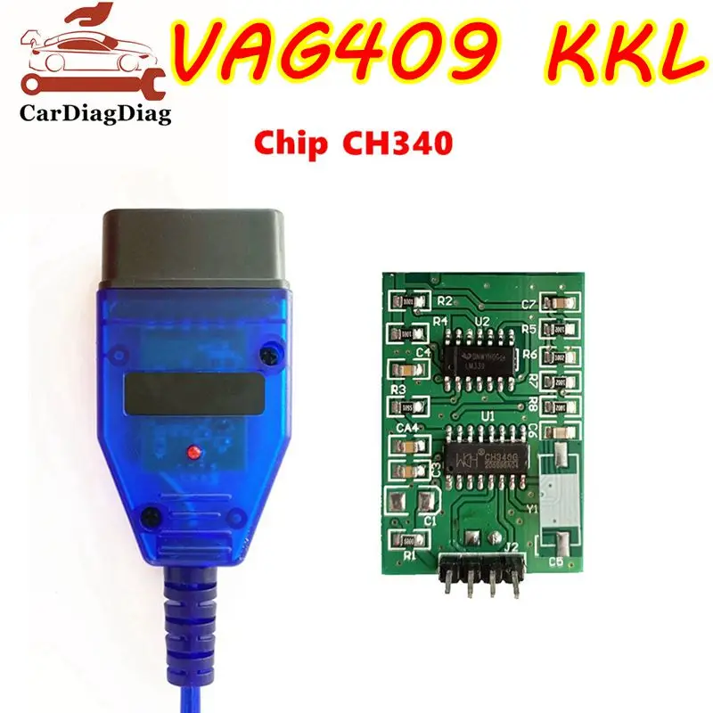 Neu!!! Ch340 für vag kkl 409,1 diagnose schnitts telle für VAG-COM kkl 409 scanner für vag409 obd2 diagnose kabel Image