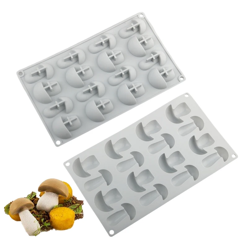 Meibum 3D- oder Flocken-Pilz-Kuchenformen, Silikon-Spitzenmatte, Schokoladenformen, Sugarcraft-Fondantform, Dessert-Platzierung, Dekoration Image
