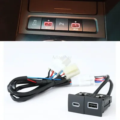 Schnelle Autoladebuchse 12 V/24 V USB-NetzteilQC3.0 USB-PD-Ladegerät-Schnittstellenbuchse für VW Image