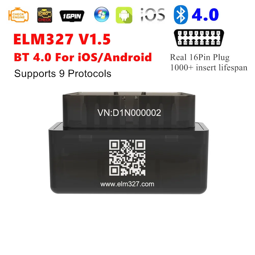 V01h4 auto auto leser elm327 v01h4 obd2 bluetooth 4,0 scanner obdii auto diagnose scanning tool für ios android windows Image