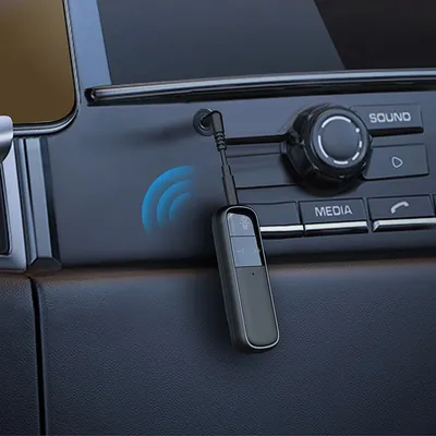 Bluetooth-Audio-Adapter, 3,5 mm AUX-Buchse für Kopfhörer, Auto-Stereo-Lautsprecher mit A2dp-Musikempfänger, Freisprech-Bluetooth-Adapter