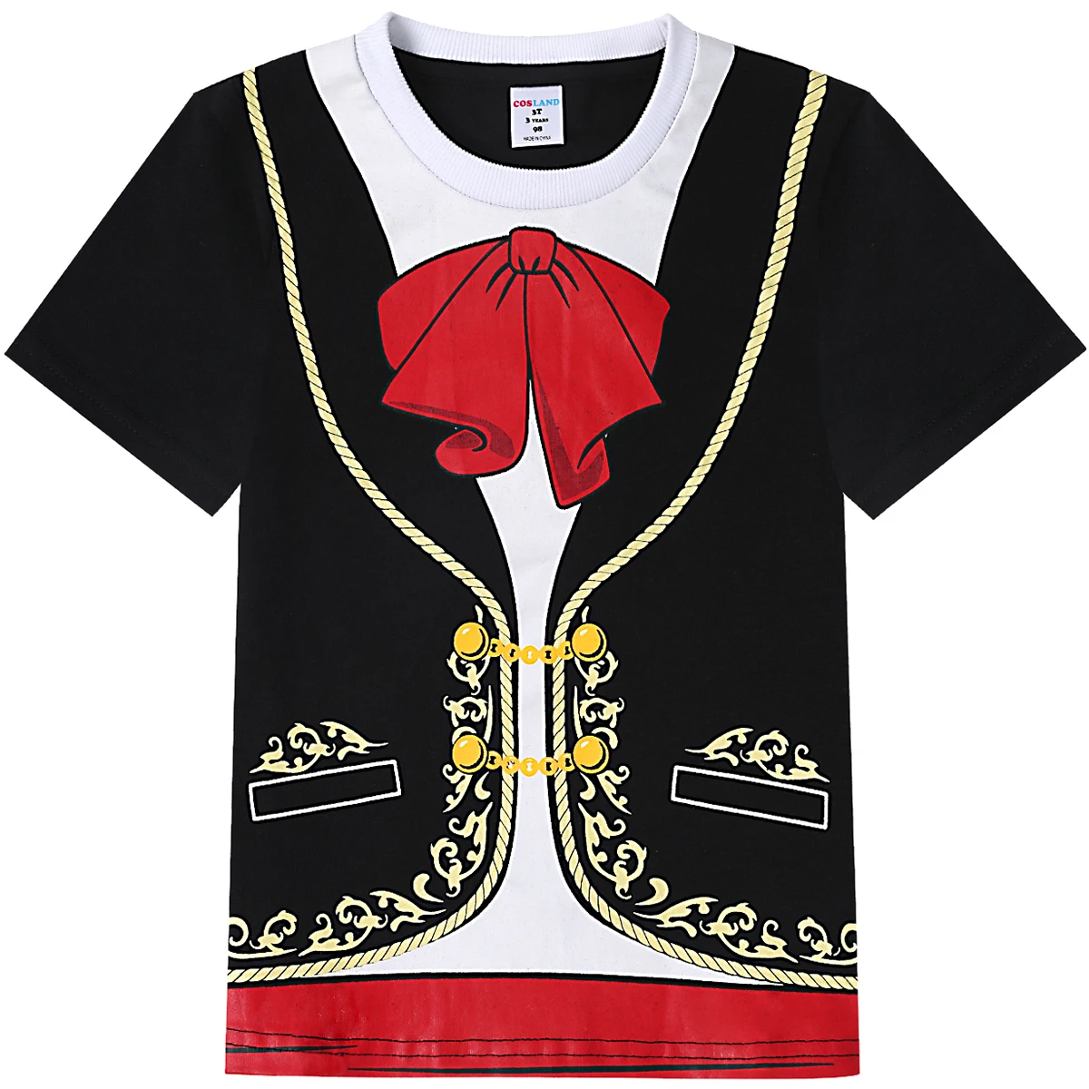 Maria chi Kostüm für Baby Halloween T-Shirt Kleinkind Karneval Cosplay T-Shirts 2-5 Jahre Sommer Neuheit Tops