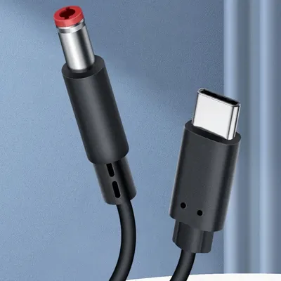 200/5,5 cm Typ C bis DC 2,5 x mm 9V 12V 15V 20V Stromkabel USB C bis Stromkabel für Router Laptops Image
