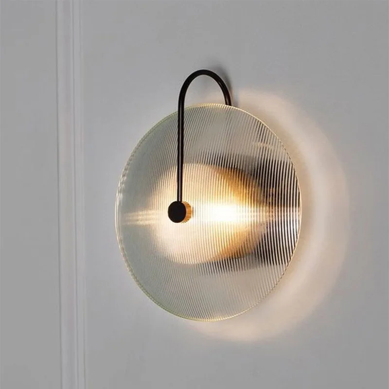 Moderne LED Wand leuchte Streifen runde Glas Licht nordische Innen leuchte Wohnzimmer Badezimmer Nacht Schlafzimmer Dekor Wand leuchte Lichter