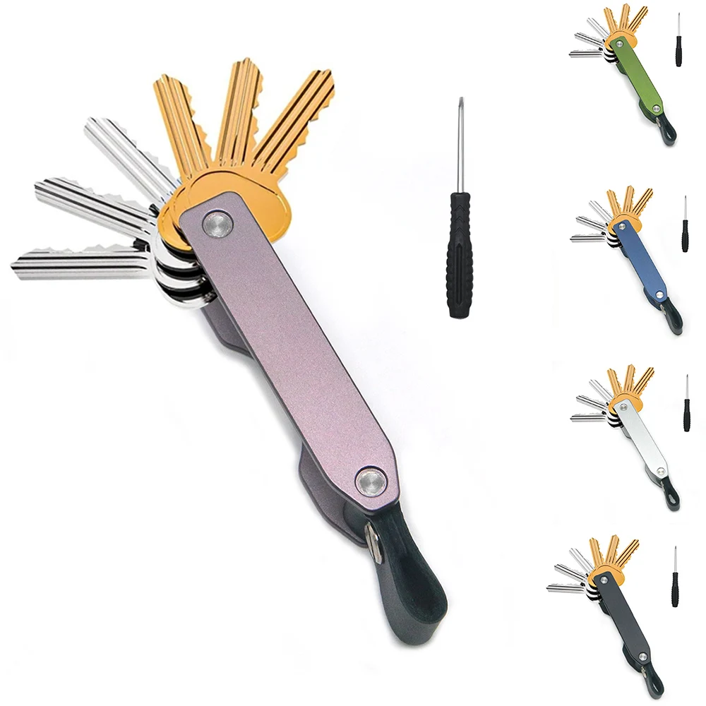 Mini-Schlüssel-Organizer, Schlüsselanhänger-Halter – kompakter Schlüsselhalter für Schlüsselanhänger-Etui, Schlüsselhalter, zum Befestigen des Schlüsselanhängers Image