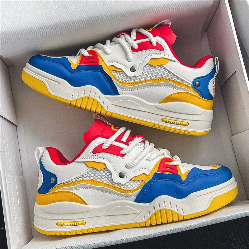 Trendy Skateboard Turnschuhe Männer Original Skate Schuhe Mode Bunte Designer Turnschuhe Hip Hop Plattform männer Skateboard Schuhe